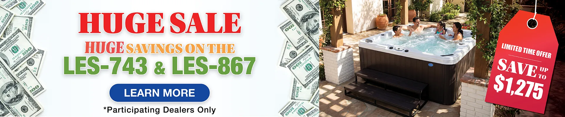 Calspas hot tub being used in a family setting - Gardena